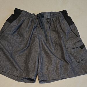 Speedo Men's Gray and Black Bathing Suit
